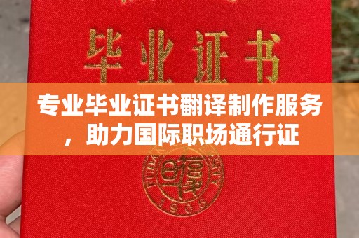 张家界专业毕业证书翻译制作服务，助力国际职场通行证