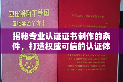 张家界揭秘专业认证证书制作的条件，打造权威可信的认证体系
